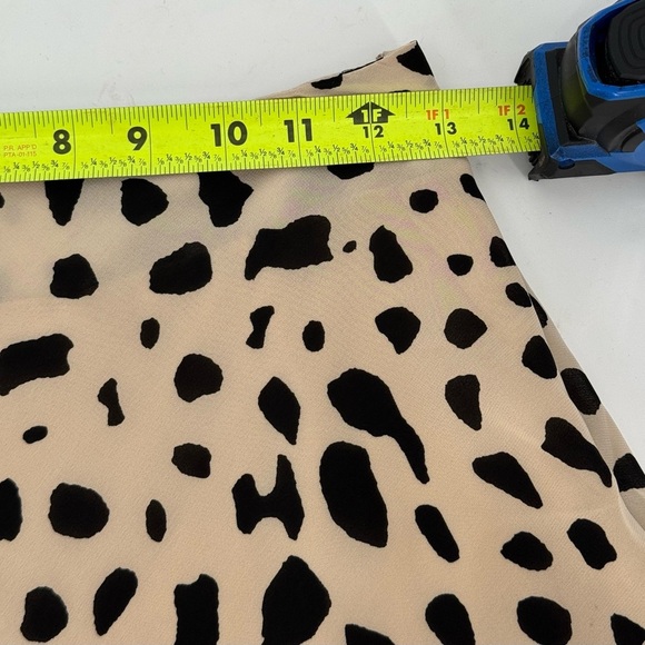 Japna Animal Print Sheer Layered Midi Skirt - Picture 4 of 9